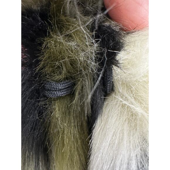 Pam & Gela Camo‎ Faux Fur Coat M/L $595 - Picture 7 of 16